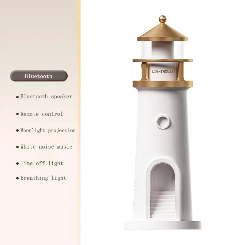 Lighthouse Moon Projection Lamp – Bluetooth & Motion Sensor Night Light AliExpress
